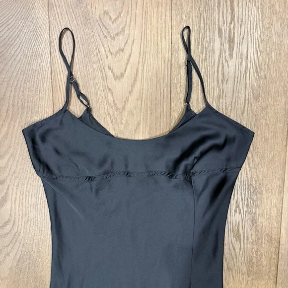 Free People Black Slip Dainty Midi Dress - Picture 2 of 5